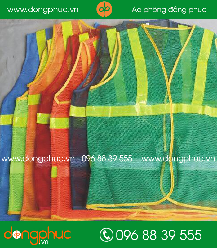 Mẫu áo gile lưới phản quang 